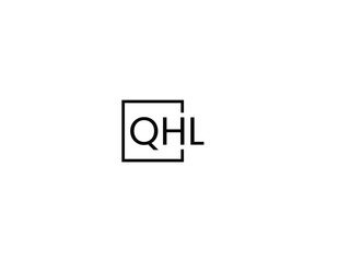 Obraz premium QHL letter initial logo design vector illustration