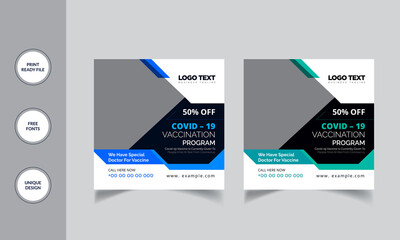 Medical Healthcare Social Media Post Banner