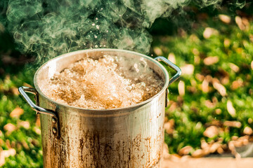 Boiling Deep Fried Turkey for Thanksgiving
