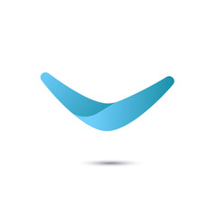 Boomerang icon. Logo. Vector illustration. - obrazy, fototapety, plakaty