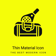 Bag minimal bright yellow material icon