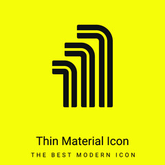 Allen minimal bright yellow material icon