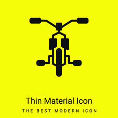 Bicycle minimal bright yellow material icon