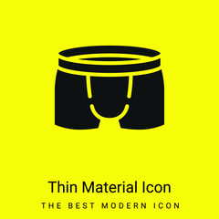 Boxers minimal bright yellow material icon