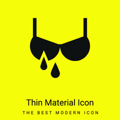 Breastfeeding minimal bright yellow material icon