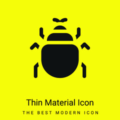 Beetle minimal bright yellow material icon