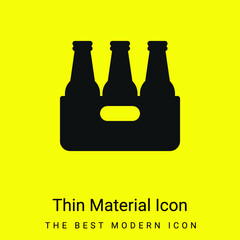 Beer minimal bright yellow material icon