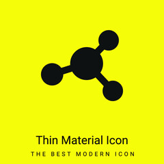 Atom minimal bright yellow material icon