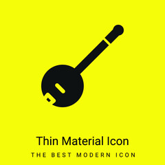 Banjo minimal bright yellow material icon