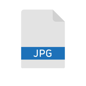 jpg file icon. flat illustration of jpg file vector icon. image sign symbol
