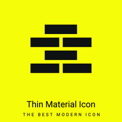 Brick Wall minimal bright yellow material icon