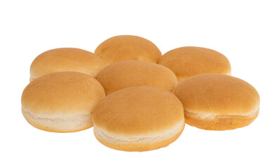 small burger buns isolated