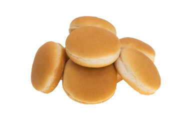 small burger buns isolated