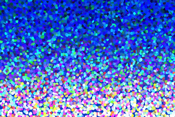 Abstract design background of multicolored confetti. Rainbow pattern and sequin texture.