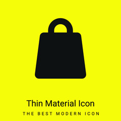 Big Bag minimal bright yellow material icon