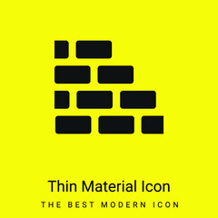 Brick Wall minimal bright yellow material icon
