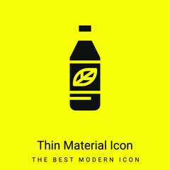 Bottle minimal bright yellow material icon