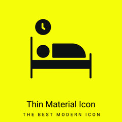 Bedroom minimal bright yellow material icon