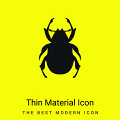 Beetle Shape minimal bright yellow material icon