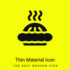 Bakery minimal bright yellow material icon