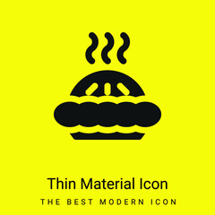 Bakery minimal bright yellow material icon