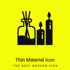 Aromatherapy minimal bright yellow material icon