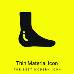 Ankle minimal bright yellow material icon