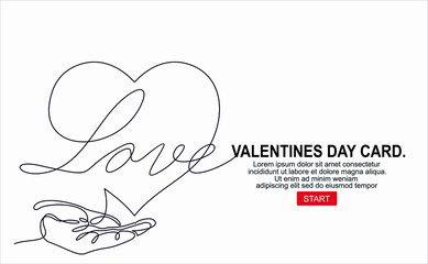 valentines day card, Love Symbol.