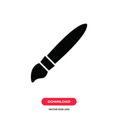 Brush icon vector. Paintbrush sign