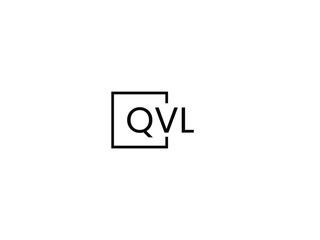 QVL letter initial logo design vector illustration
