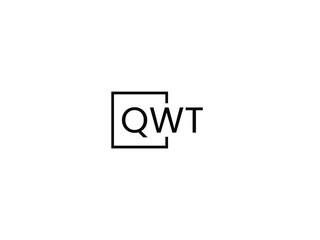 QWT letter initial logo design vector illustration