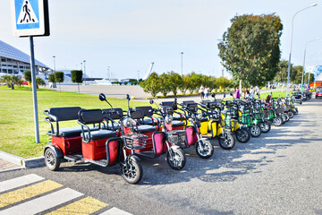 Rent of electric scooters