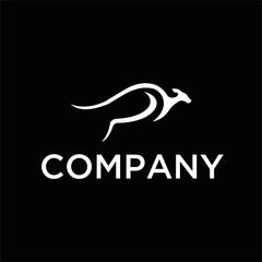 Creative simple logo design  kangaroo