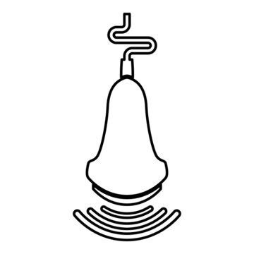 ultrasound probe black outline clip art preview