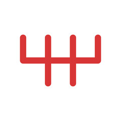 Stick shift vector Icon