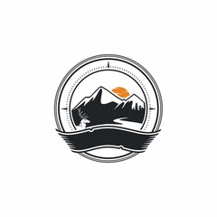  Mountain adventure logo template Premium Vector.
