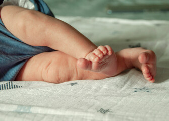 New Born Baby Feet , innocence concept.