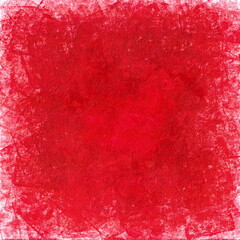 Red texture created by hand with acrylic. A vivid imitation of an unevenly painted concrete wall.