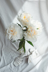 Obraz na płótnie Canvas bouquet of peonies flowers