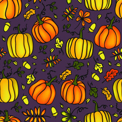 Autumn seamless pattern 