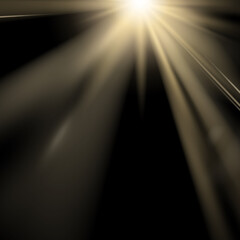 realistic light glare, highlight. beautiful bright lens flares. Lighting effects of flash.