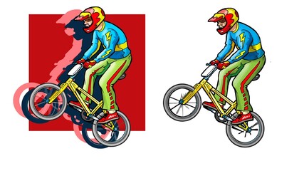 extreme bike racer BMX competition