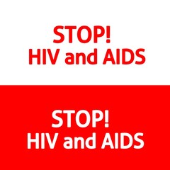 World Help Day. Red heart December 1st. AIDS awareness. HIV disease. Banner with the words Stop AIDS. The heart that dictates