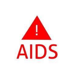 World Help Day. Red heart December 1st. AIDS awareness. HIV disease. Banner with the words Stop AIDS. The heart that dictates