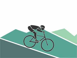 track icon for mountain biking
