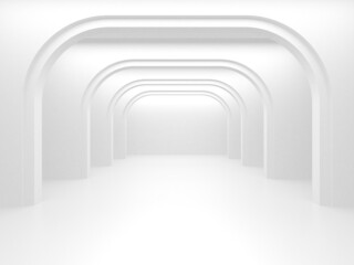 White Modern Background. Abstract Building Concept