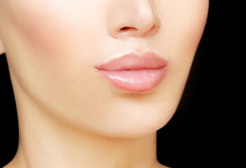 Obraz na płótnie Canvas Beauty injections.Concept of rejuvenation.Lips