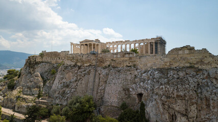 Fototapeta na wymiar Mountain of Parthenon Acropolis, Athens, Greece