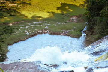 waterfall in the city of Santa Bárbara do Tugúrio, State of Minas Gerais, Brazil