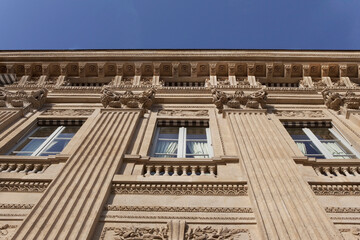 Low angle view of Parisian Palais Royal 